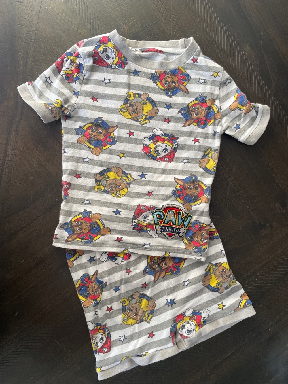 Paw Patrol Grey Striped Pajama Set